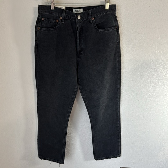 🆕 Agolde Riley High‎ Rise Straight Crop - Picture 3 of 7